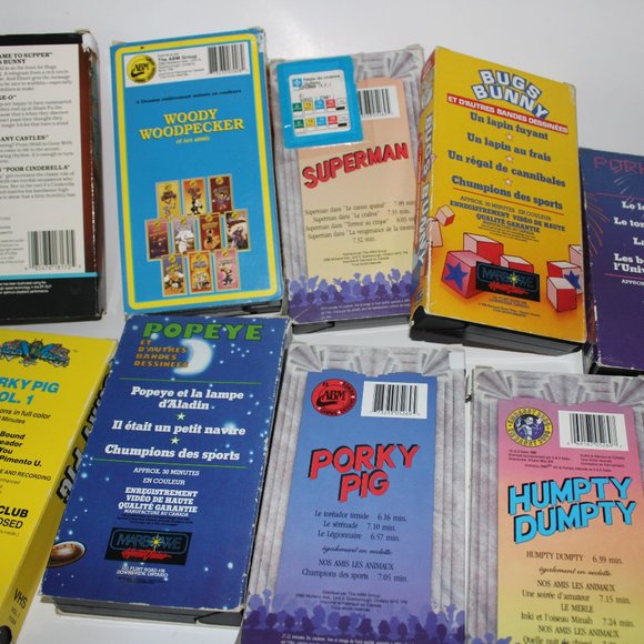 VHS Vintage (superman, popeye, porky pig, bugs bunny, humpty dumpty,...) - Picture 9 of 10